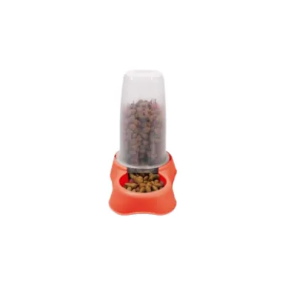Comedouro E Bebedouro Flexível G 650 Ml Vermelho 19x12x19 Cm