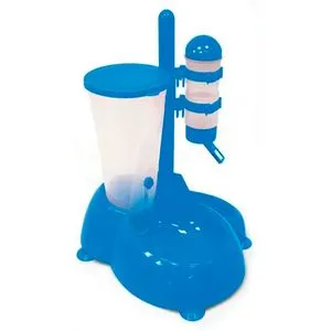 Bebedouro Automático Com Comedouro Branco Para Cães E Gatos