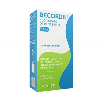 Becordil 5mg Anti-Hipertensivo Para Cães Avert 30 Comprimidos