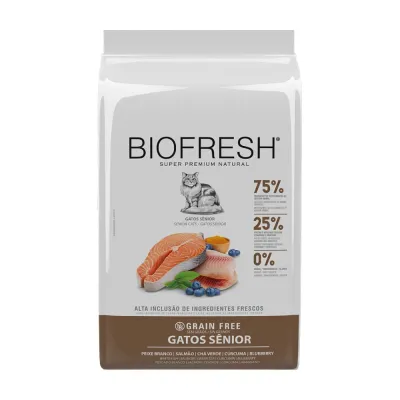 Ração Biofresh Gatos Sênior Peixe Branco 1.5kg