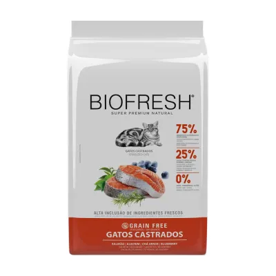 Ração Biofresh Gatos Castrados Salmão 400g