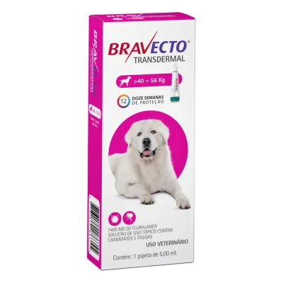 Antipulgas Bravecto Transdermal Cães 40 A 1400 Mg