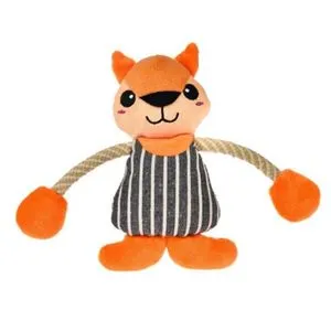Brinquedo Pelúcia Raposa Com Corda Chalesco - Único