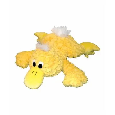 Patchwork Pet Pastel Yellow Platypus 8-Inch Squeak Toy For Dogs