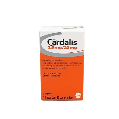 Cardalis Para Cães 2,5mg/20mg Para Cães 30 Comprimidos