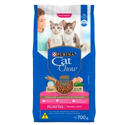 Ração Cat Chow Filhotes Frango E Leite 700g