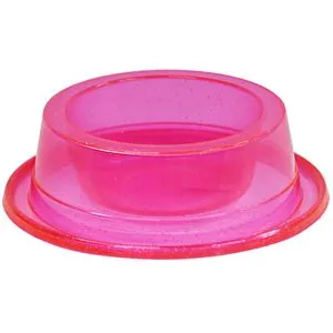 Comedouro Médio Antiformiga 1000 Ml Glitter Para Cães - Rosa