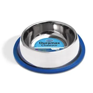 Comedouro Inox Duramax Com Silicone Chalesco