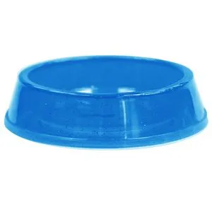 Comedouro Para Gatos Pet Toys Azul Transparente Com Glitter 160 Ml