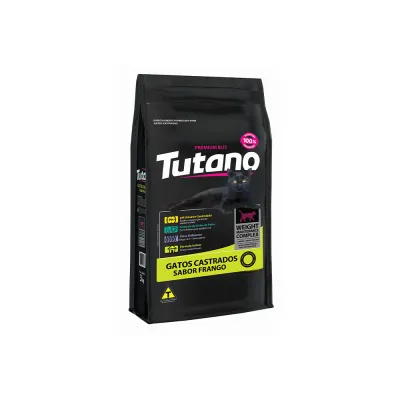Ração Tutano Gatos Castrados Sabor Frango 1 Kg