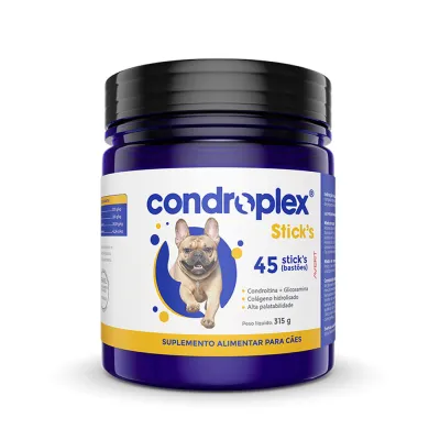 Suplemento Condroplex Stick'S Para Cães Avert Nutrientes Para Cartilagem 315g