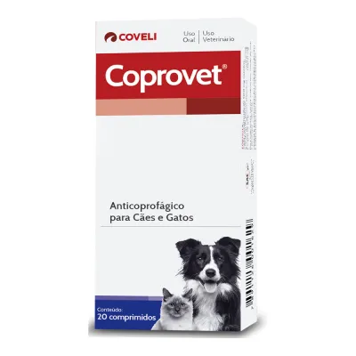 Coprovet: Anticoprofágico Para Cães E Gatos 20 Comprimidos