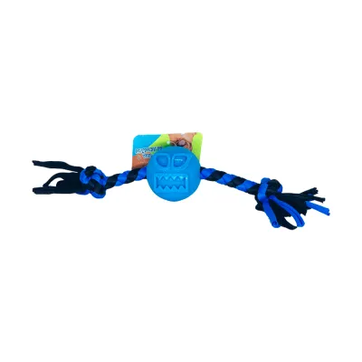 Brinquedo De Corda Com Cara De Extraterrestre Para Cachorro Savana Azul Único