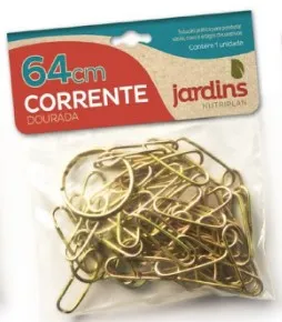 Corrente Metal 64 Cm Enc. Dourada Vitaplan