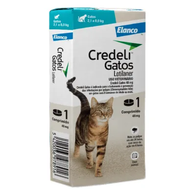 Antipulgas Credeli 48mg Gatos De 2,1 A 8 Kg 1 Comprimido
