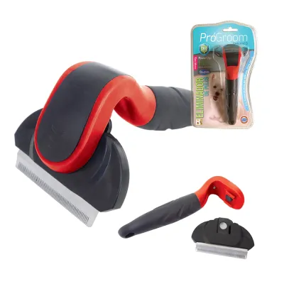 Escova Eliminadora De Pelos Para Cães E Gatos Pro Groom Chalesco