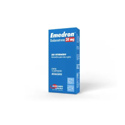 Emedron 20 Mg Antiemético Para Cães E Gatos 10 Comprimidos