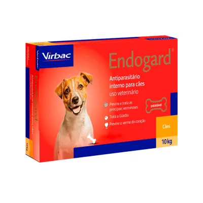 Vermífugo Endogard Cães Até 10 Kg 2 Comprimidos