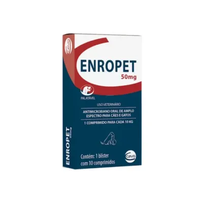 Enropet 50mg com 10 Comprimidos
