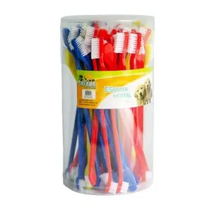Escova Dental Dupla Pote Savana Pet - 50 Unidades