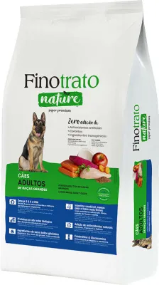 Ração Seca Finotrato Nature Para Cães Adultos Raças Grandes 15kg
