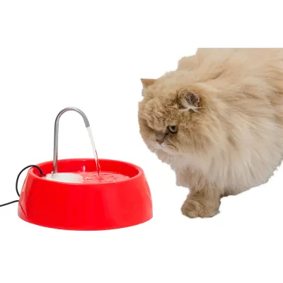 Fonte Bebedouro Aqua Mini Amicus Bivolt Vermelha Único