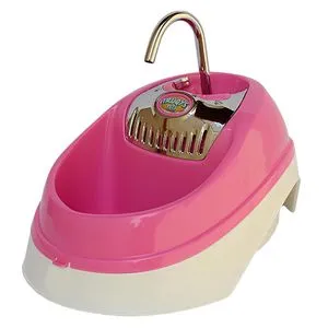 Fonte Água Para Pet Bebedouro Volcano Rosa - Bivolt