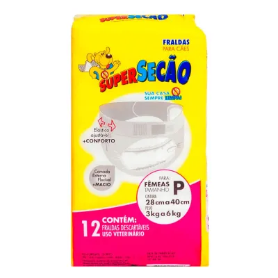 Fralda Descartvel Super Seco Ces Fmeas Tam. P