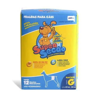 Fralda Macho Grande Supersecao Com12