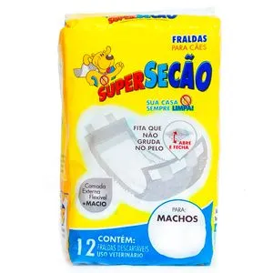 Fralda Descartvel Super Seco Ces Machos Tam:M