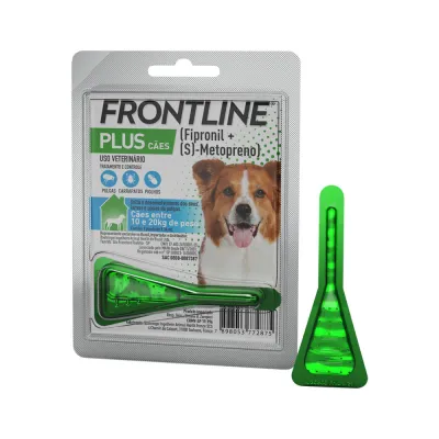 Antipulgas E Carrapatos Frontline Plus Cães Entre 10 E Único