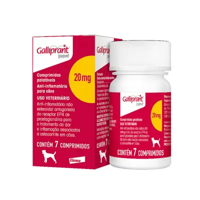 Galliprant 20mg Anti-Inflamatório Para Cachorro 7 Comprimidos