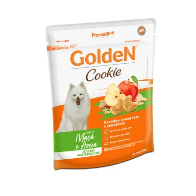 Cookie Golden Cães Adultos Porte Pequeno Maçã E Aveia 350g
