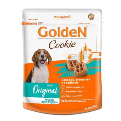 Cookie Golden Cães Adultos Porte Pequeno Original 350g