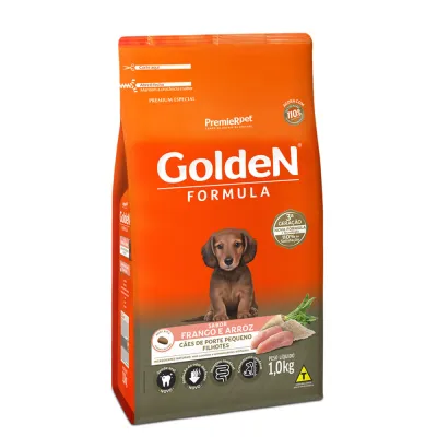 Ração Golden Fórmula Cães Filhotes Raças Pequenas Frango E Arroz 1kg