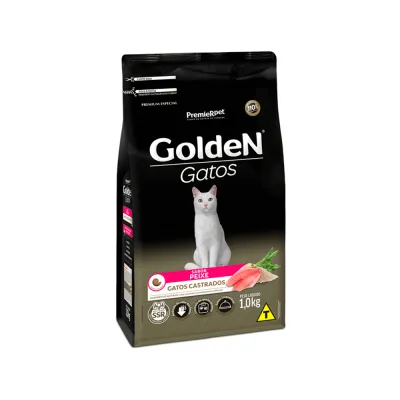 Ração Golden Gatos Castrados Peixe 1kg