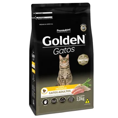 Ração Golden Gatos Adultos Sabor Frango 1 Kg
