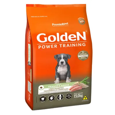 Ração Golden Power Training Filhotes Frango E Arroz 15kg