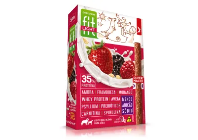 Stick Fit Light Spin Pet - 50g - Amora + Framboesa + Morango