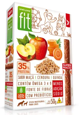 Stick Gourmet Fit Spin Pet - Maçã + Cenoura + Quinoa 50 G