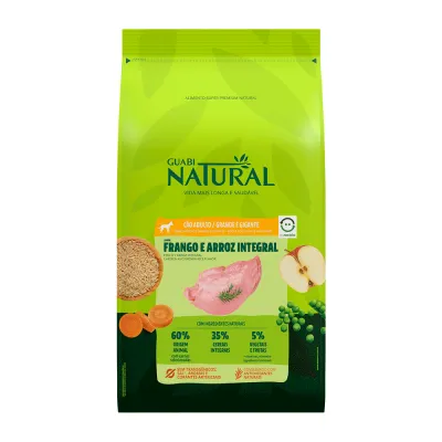 Ração Guabi Natural Cães Adultos Grandes Frango E Arroz 12kg