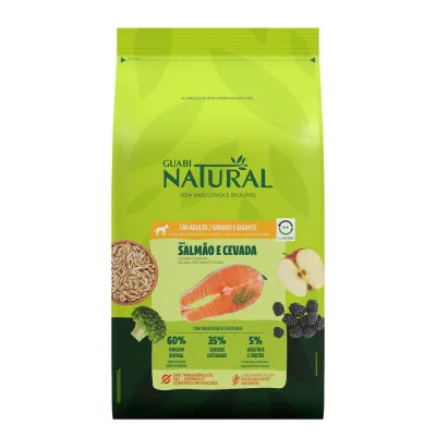 Ração Guabi Natural Cães Adultos Grandes Salmão E Cevada 12kg