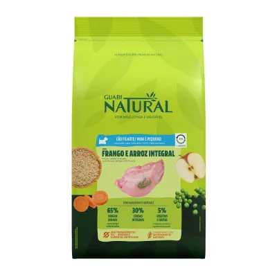 Ração Guabi Natural Cães Filhotes Raças Mini E Pequenas Frango E Arroz Integral 1kg
