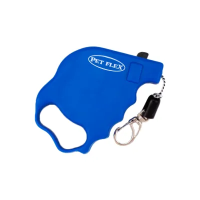 Guia Retrátil Classic Pet Flex Azul Até - 2 M 5kg