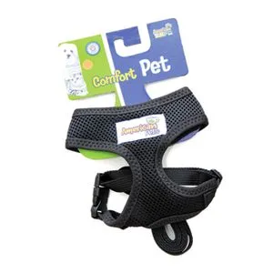 Guia E Peitoral Confort American Pets Preto