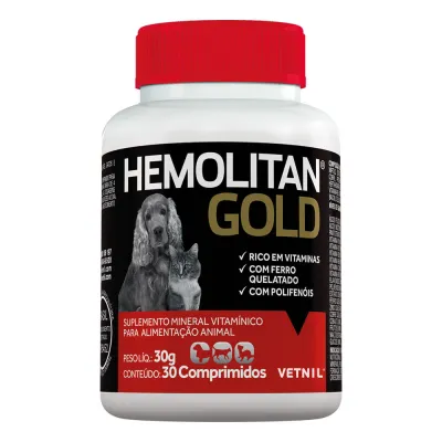 Hemolitan Gold 30g com 30 Comprimidos