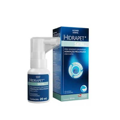 Spray Hidratante Hidrapet Skin Cães E Gatos Agener 20 Ml