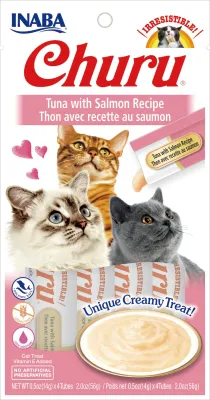 Petisco Churu Atum E Salmão Para Gatos 56 G