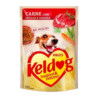 Ração Úmida Keldog Carne, Ervilha E Cenoura 100g