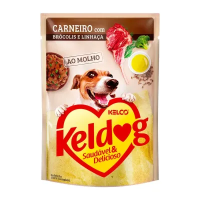 Ração Úmida Keldog Carneiro Brócolis E Linhaça 100g
